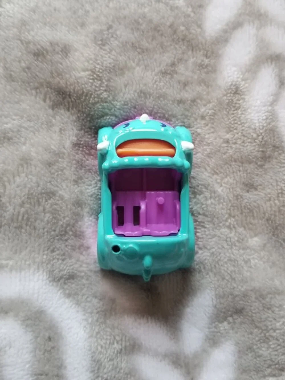 Polly Pocket Car Blue Purple Pink Dinosaur Die-Cast Metal
